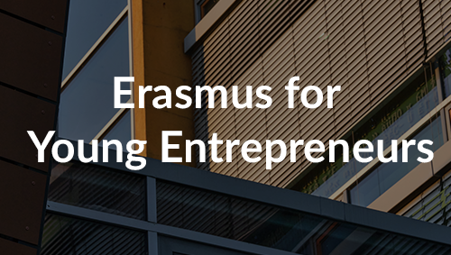 Link und Bild zu weiteren Informationen zu Erasmus for Young Entrepreneurs